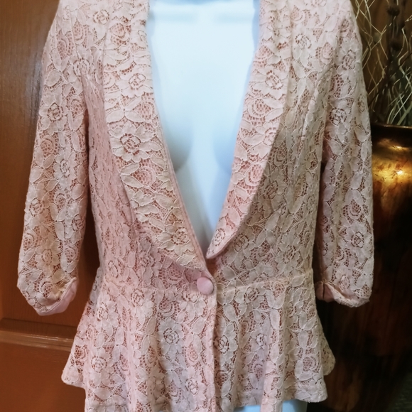 Double Zero Jackets & Blazers - Feminine Lace Jacket